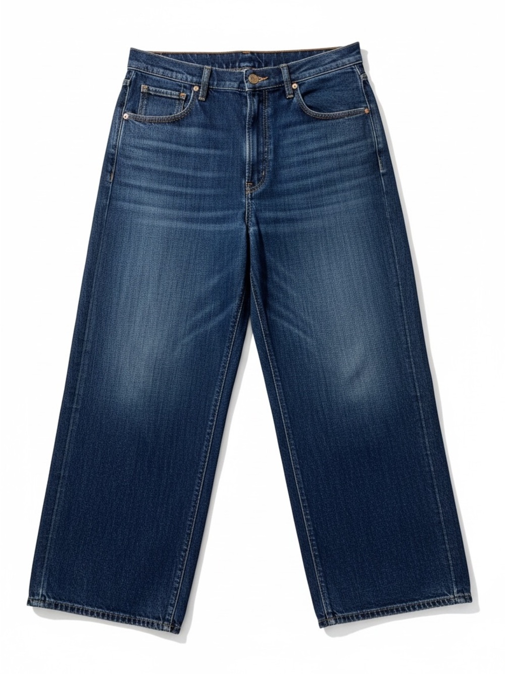 Mother Superior The Delinquent Ankle Jeans Women 28 NWT Wide Leg Made In Shade - Picture 5 of 14